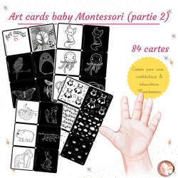 Cards baby art Montessori...